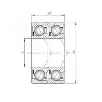 ISO 7003 CDT angular contact ball bearings