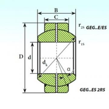 17 mm x 35 mm x 20 mm  ISB GEG 17 ES 2RS plain bearings