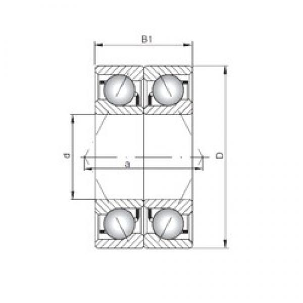 ISO 7003 CDB angular contact ball bearings #1 image
