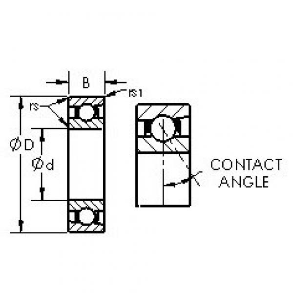 AST 71936C angular contact ball bearings #1 image
