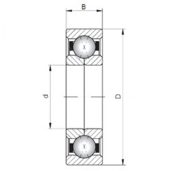 ISO QJ1036 angular contact ball bearings #1 image