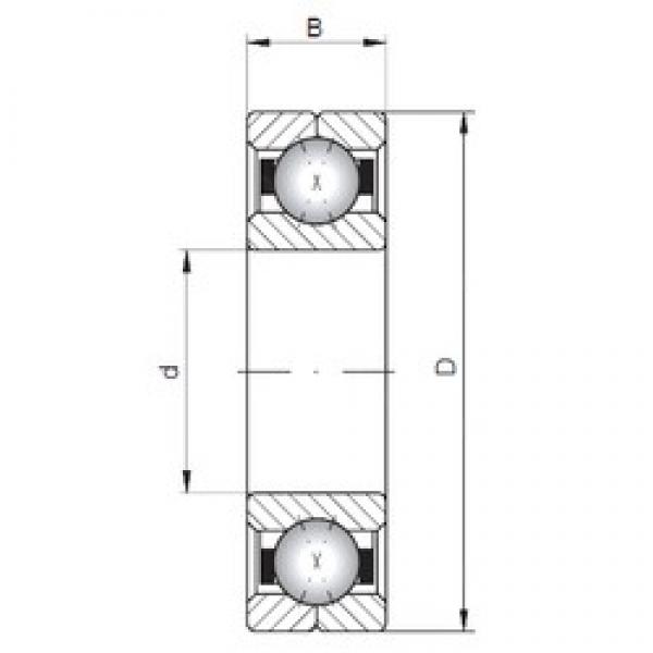 ISO Q1036 angular contact ball bearings #1 image