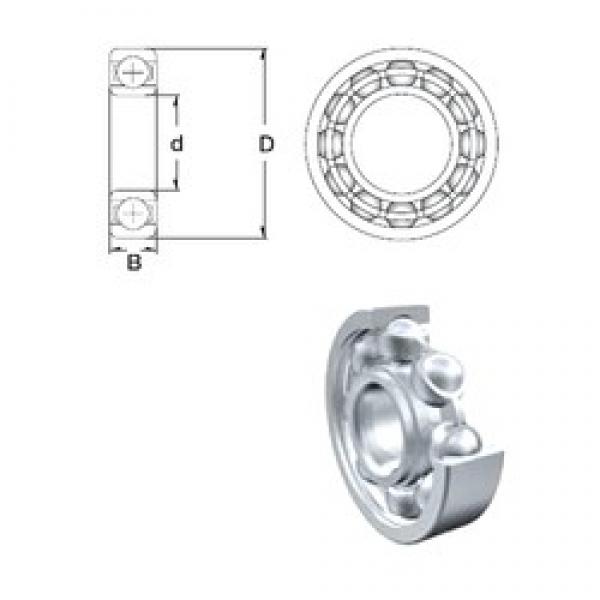 5 mm x 19 mm x 6 mm  ZEN S635-2RS deep groove ball bearings #1 image