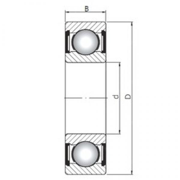 180 mm x 280 mm x 46 mm  ISO 6036 ZZ deep groove ball bearings #1 image