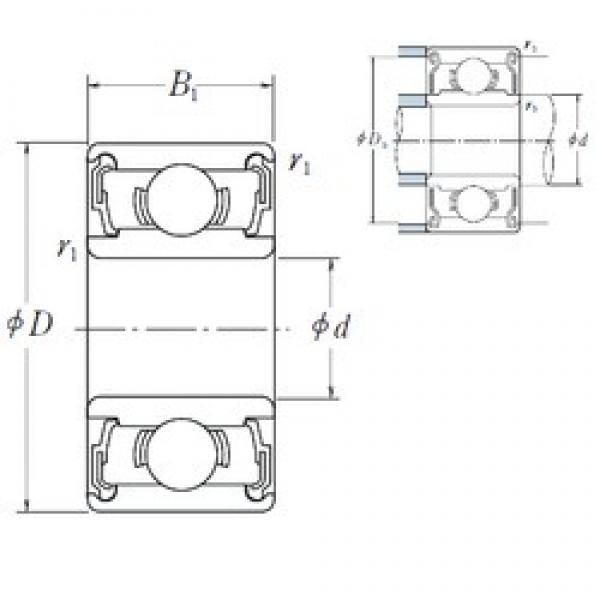 5 mm x 19 mm x 6 mm  ISO 635-2RS deep groove ball bearings #1 image