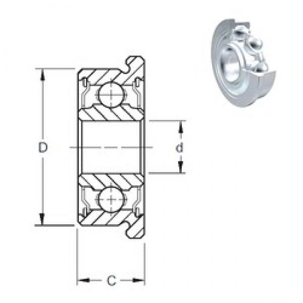 30 mm x 42 mm x 7 mm  ZEN F61806-2Z deep groove ball bearings #1 image