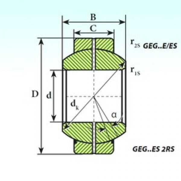 17 mm x 35 mm x 20 mm  ISB GEG 17 ES 2RS plain bearings #1 image