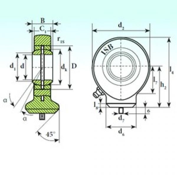 40 mm x 62 mm x 28 mm  ISB T.A.C. 240 plain bearings #1 image